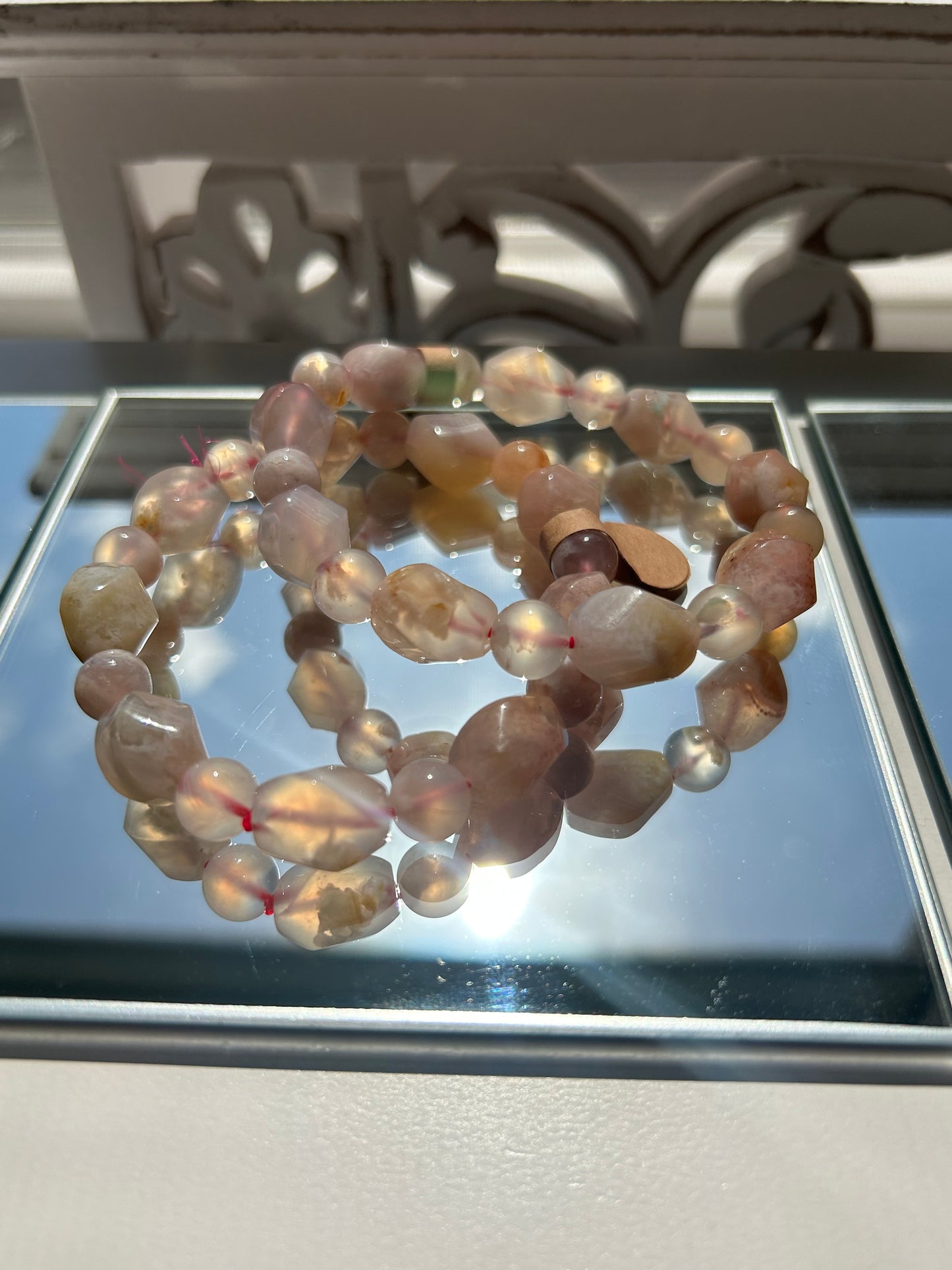 Flower Agate Bracelet