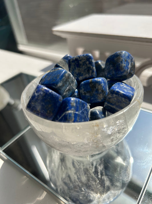 Lapis Lazuli Cube Tumble